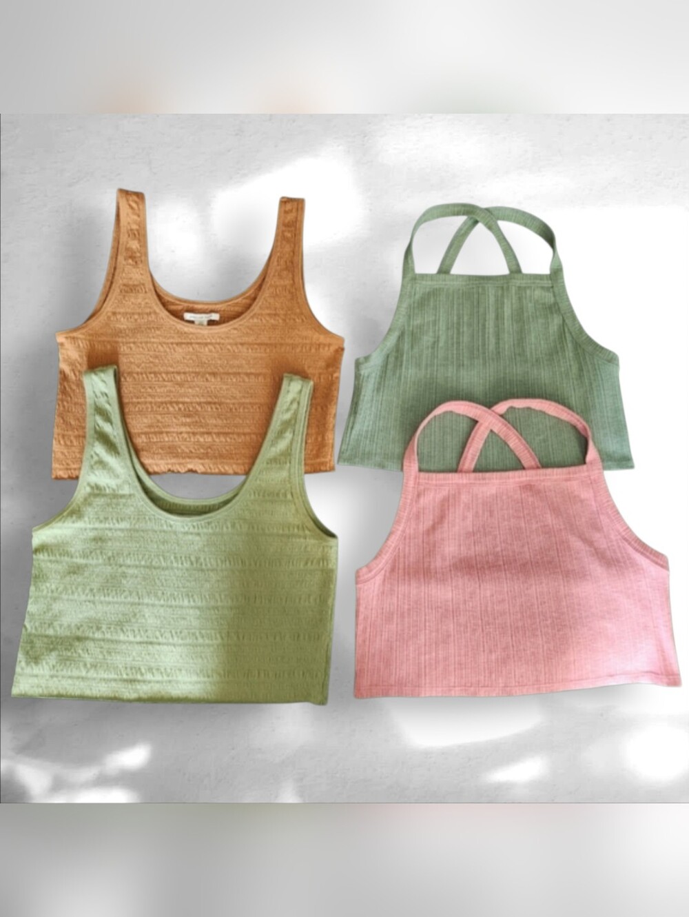 4 American Eagle Crop Tops-Size Large